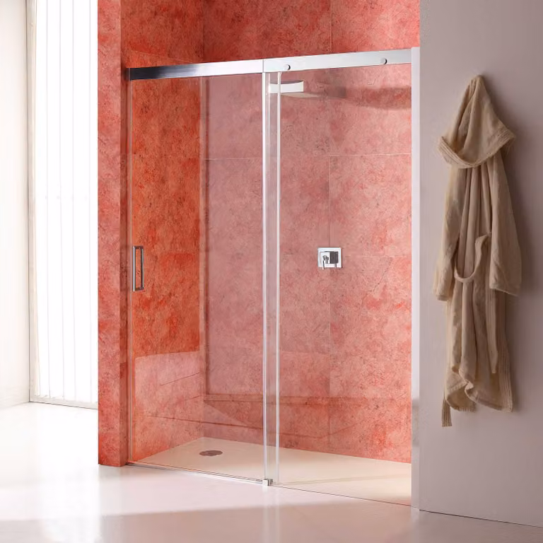 Porta 140 cm nicchia con lato fisso a destra cristallo trasparente | Dream