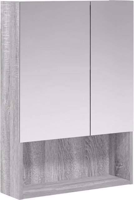 Mobiletto per specchio da Bagno | Armadio da bagno Grigio Sonoma 50 x 14,5 x 70 cm
