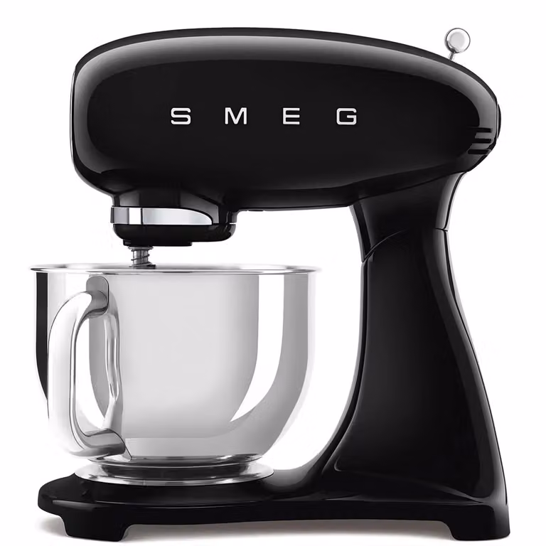 Smeg Impastatrice Full Color 50's Style, nero lucido - SMF03BLEU (FINE SERIE)