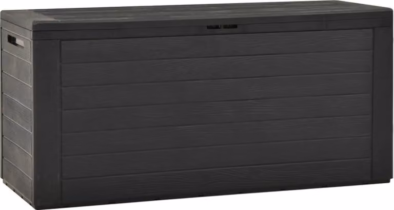 Baule da Giardino Antracite 116x44x55 cm