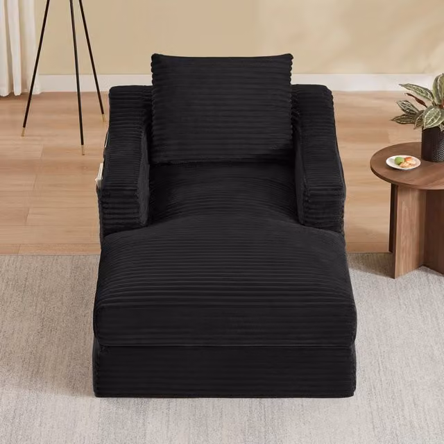 Poltrona Letto Singola Reclinabile ¨C MINIMAL ¨C Velluto a Coste, Divano Contenitore