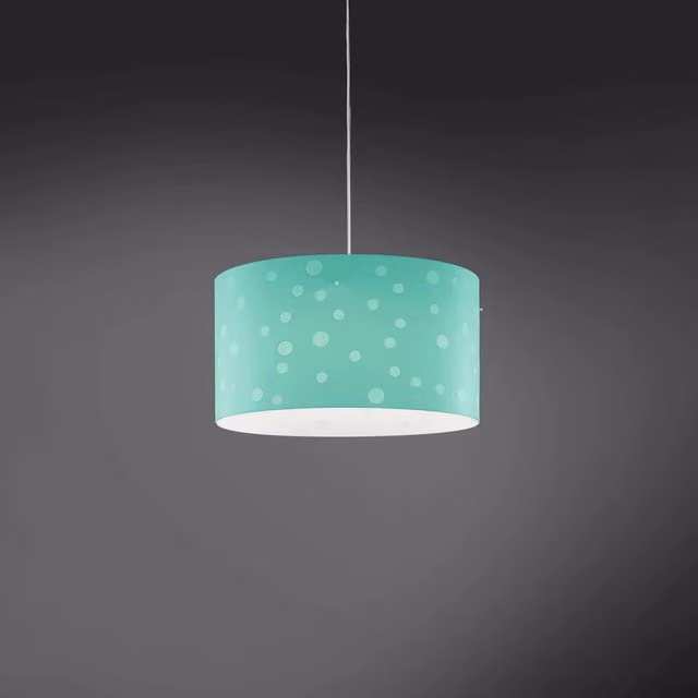 Lampadario Moderno Sospeso Polilux Linea Zero Verde Pastello e Bianco con 5 Luci E27