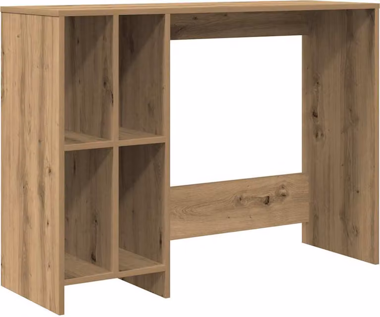 Scrivania Rovere Artigianale 102,5x35x75cm in Legno Multistrato