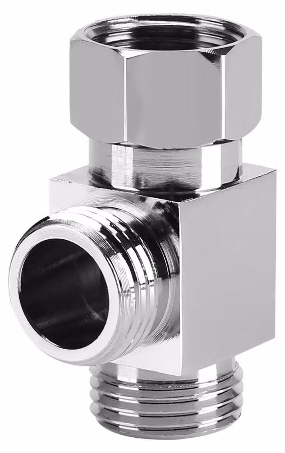 Adattatore in ottone per rubinetti - Componente per sistema doccia - Resistente e durevole - Attacco G1/2 pollice - Dispositivo di conversione dell'acqua - Adatto per WC e bidet