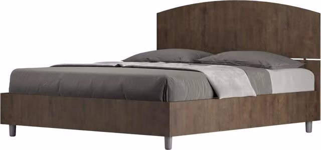BS COM Letto matrimoniale contenitore 160x190 noce