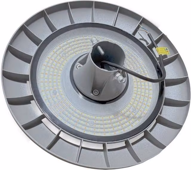 Lampione Ufo Led Trade Shop Ata-3c per Palo con Colore Luce Cct e Wattaggio Regolabile, Grigio, IP65 per Giardino