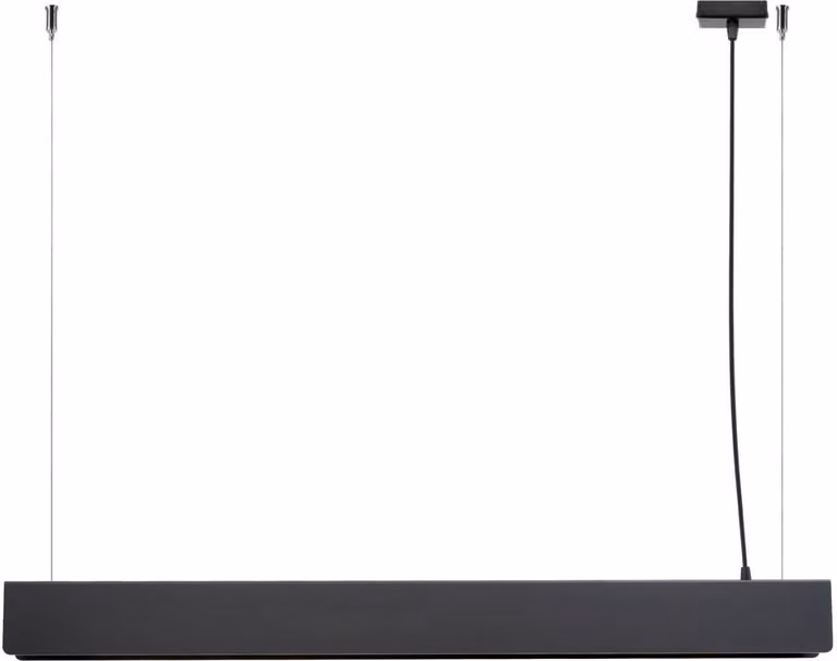 Lampada a sospensione SPARK nero 1xG13 8,5W acciaio 120x8x100cm Sollux Lighting