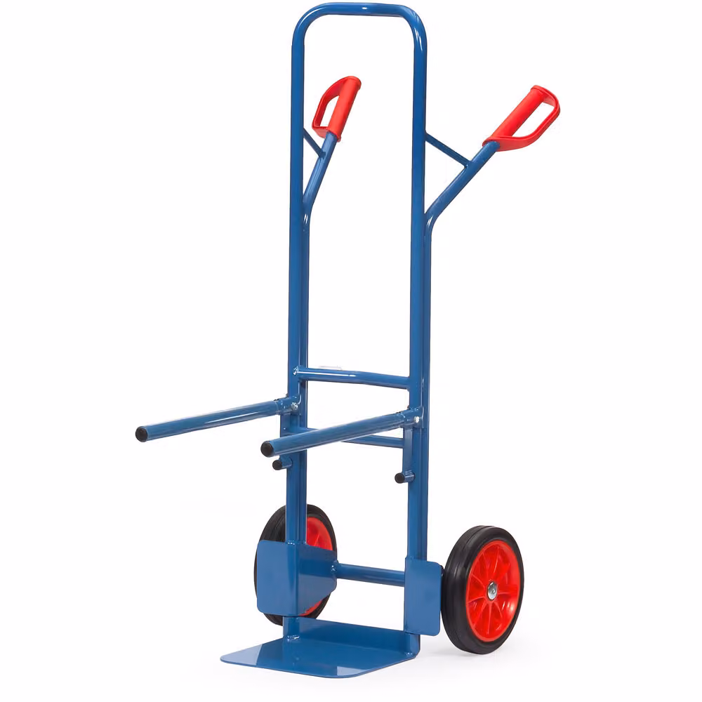 Carrello porta sedie Fetra alto 1300 mm Telaio di trasporto avvitabile con pneumatici in gomma piena