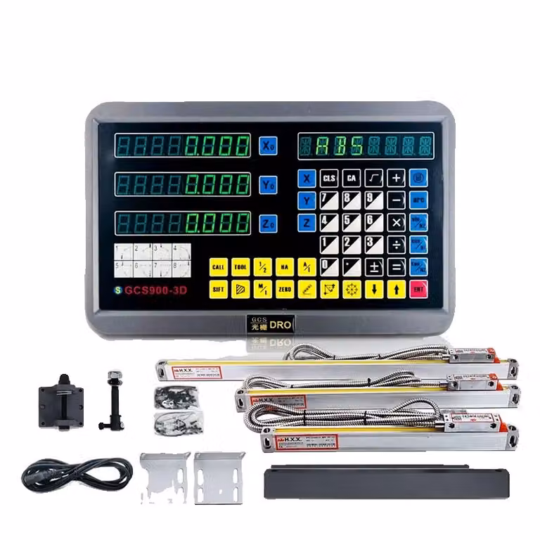 dRO con display digitale a 3 assi, misura di precisione, ampio supporto di tensione, 3 ACHS DRO SET
