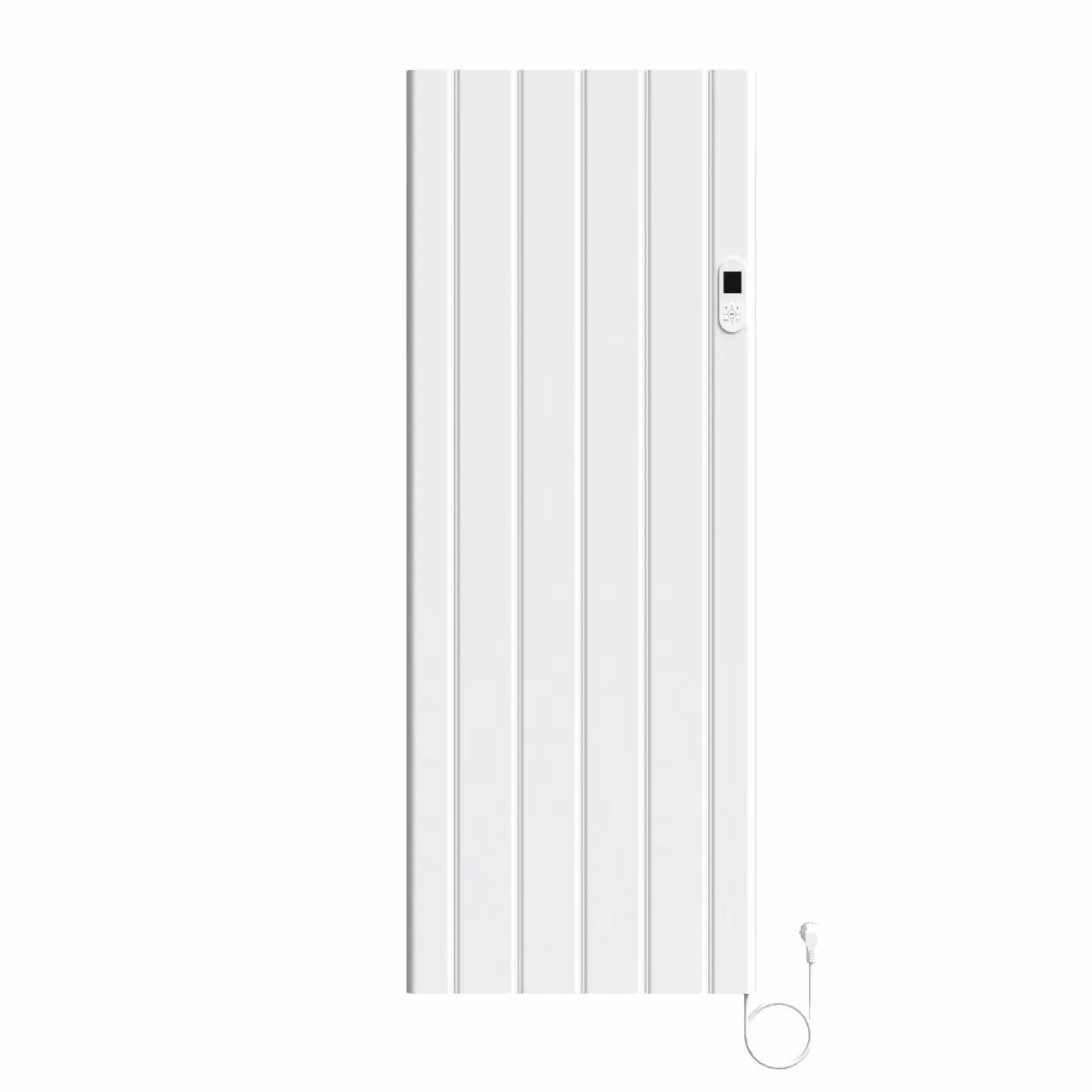 BELVIT, radiatore elettrico da 2000 W, bianco lucido, con controllo smart tramite Wi-Fi e termostato digitale