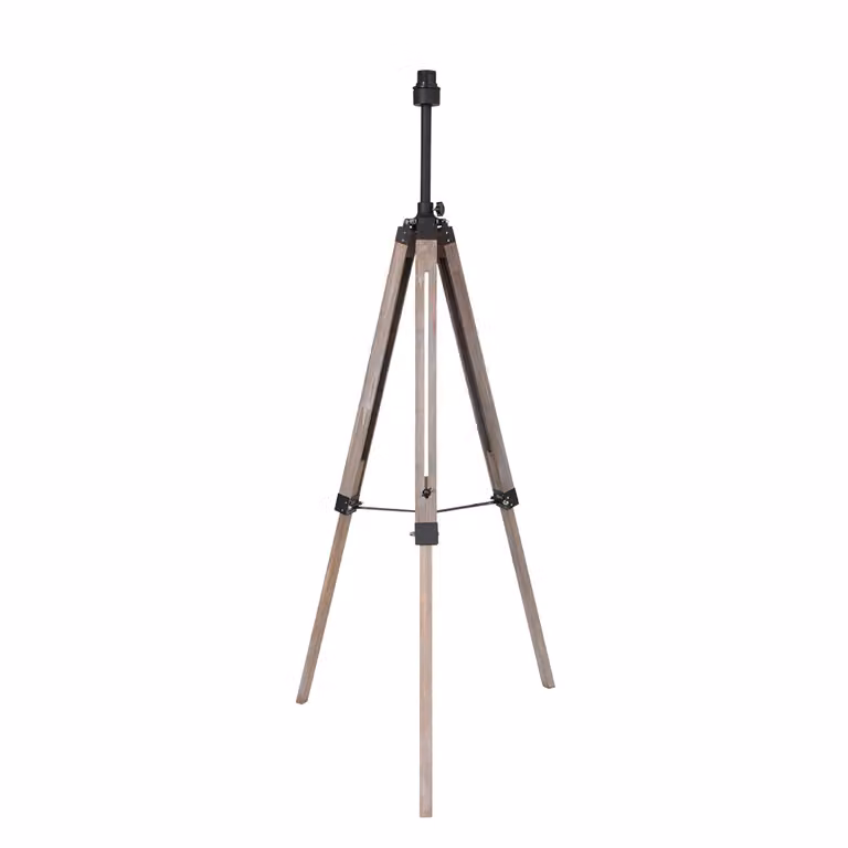 Lampada da terra - naturale - Triek - legno metallo - Ø 75cm - E27 - 3348ZW - Mexlite