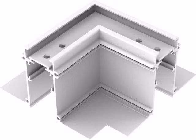 Connettore di alimentazione Ego 48V Ideal Lux bianco in alluminio e metallo