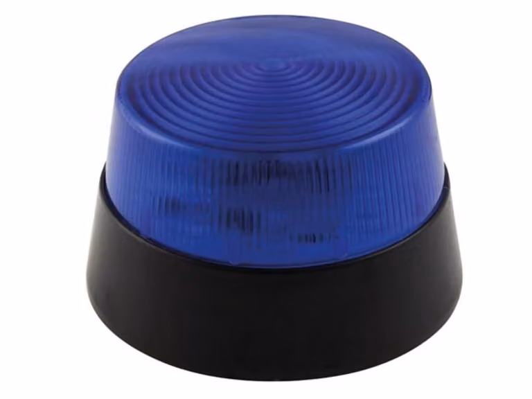 Lampeggiante A Led - Blu - 12 Vdc - Ø 77 Mm