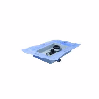 Cassetta di scarico IS piccola, DN40, 460x320x75mm, utilizzabile a destra o a sinistra