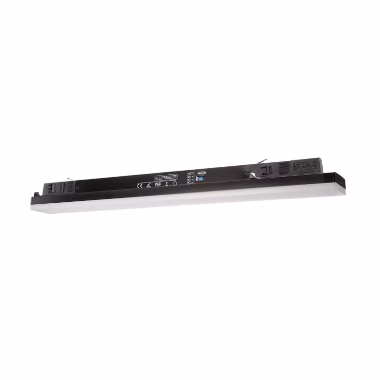 Deko-Light Lampada a binario LED LINEAR PRO nera 940 60 cm trifase DALI PRO, dimmerabile, Nero, Studio / Ufficio, Alluminio
