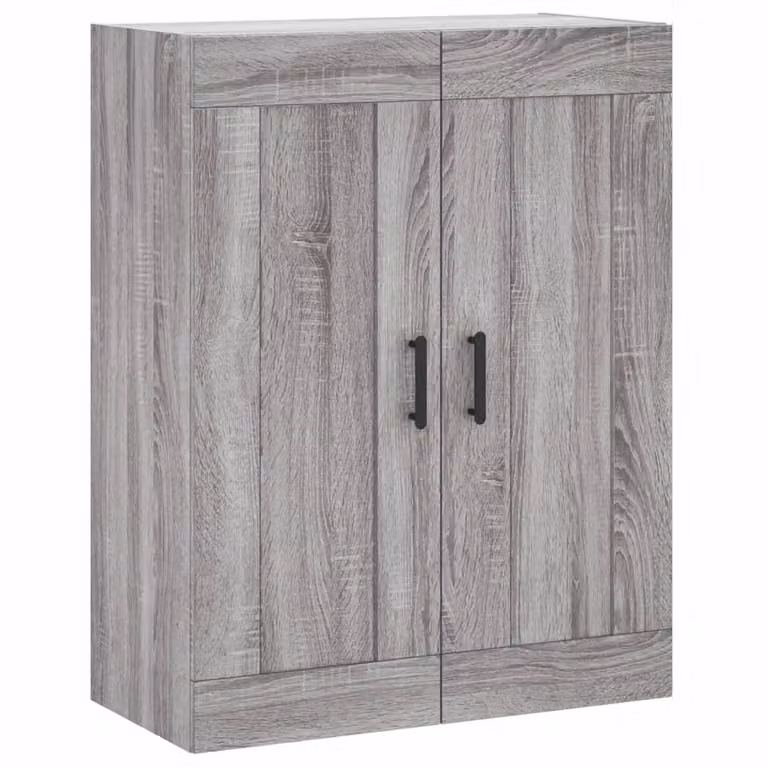 Mobile a Parete Grigio Sonoma 69,5x34x90 cm Legno Multistrato