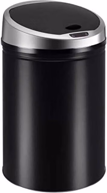 Cestino 50 litri - Contenitore per rifiuti 50 litri - 32 x 32 x 70 cm - 50 Litri/Nero