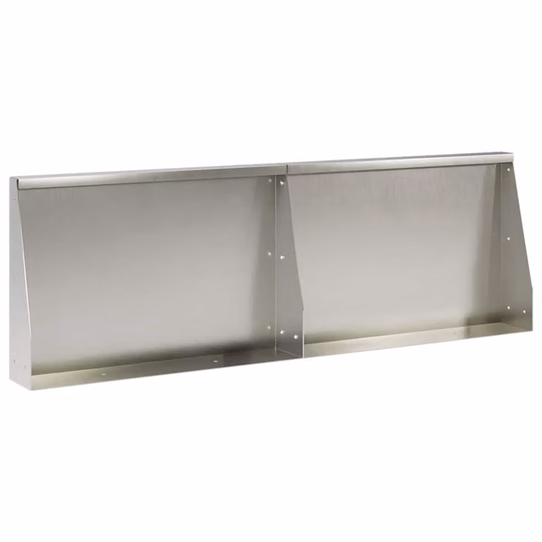 Set di 2 pezzi di aiuole rialzate vidaXL in acciaio inox argento, L: 60 cm, P: 12 cm, H: 50 cm