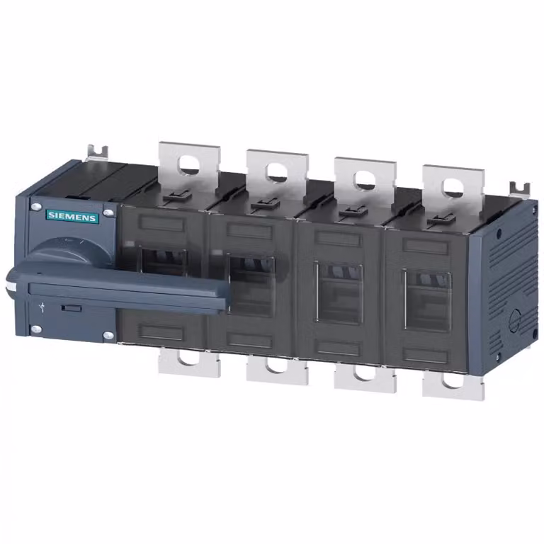 Interruttore sezionatore SIEMENS grigio 500 A, 6 contatti di chiusura, 4 di apertura, 2 di apertura Siemens 3KD44420PE100
