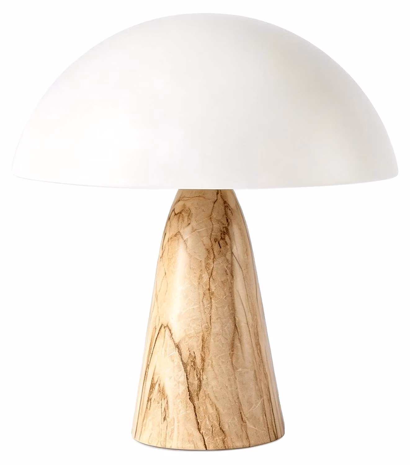 Lampada da tavolo, design a forma di fungo, compatibile con attacco E14, colore grigio, 220V-240V, spina di tipo EU