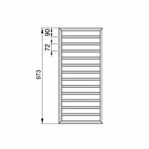Termoarredo porta asciugamani Zehnder Subway in acciaio inossidabile colore argento H: 97 cm, L: 45 cm