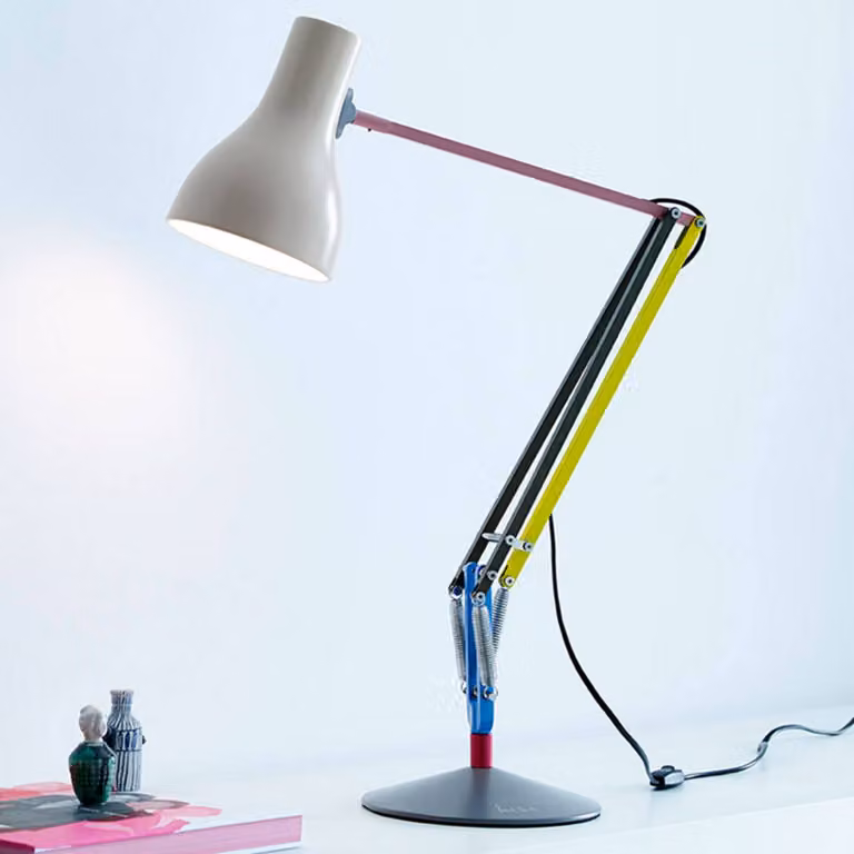 Anglepoise Lampada da scrivania Type 75, Multicolore, Studio / Ufficio, Alluminio, Design, Lampada da tavolo