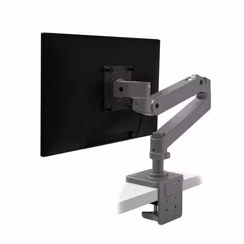 Ergotron LX Pro Premium - Supporto da scrivania per monitor piatto curvo fino a 34", VESA 75x75mm o 100x100mm, colore: Grigio scuro