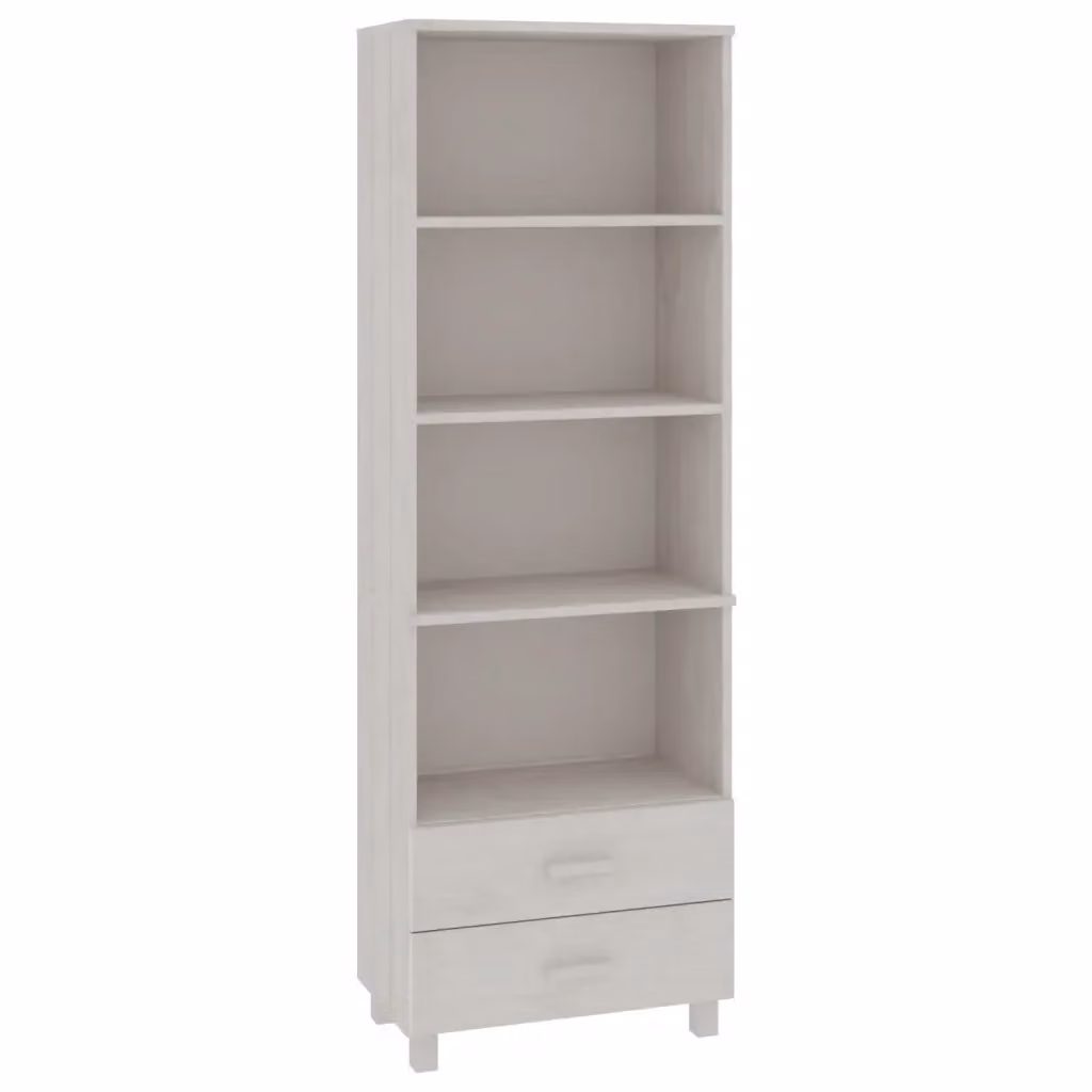 Credenza HAMAR vidaXL Bianca in Legno di Pino e MDF L: 60 cm, P: 35 cm, H: 180 cm – 2