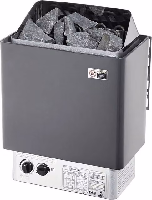 Stufa Sauna Elettrica 8KW Portatile Interno Esterno 400V Timer 3 Ore Controllo Integrato 8-12m³ Hotel