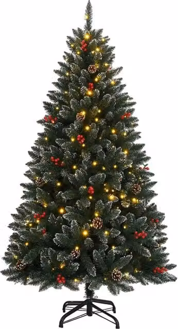 Albero di Natale Artificiale con 300 LED 210 cm 3315756