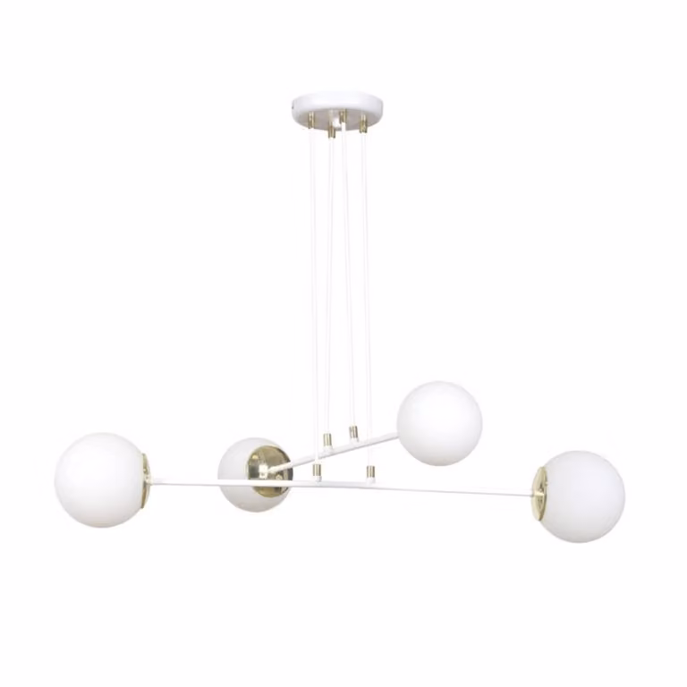 Lampadario Emibig 4xE14 40W OGNIS 4 BIANCO 967/4