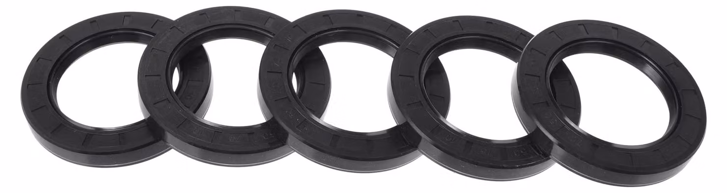Guarnizione radiale a labbro TC, 50x75x10 mm, in gomma NBR, colore nero, confezione da 5 pezzi.