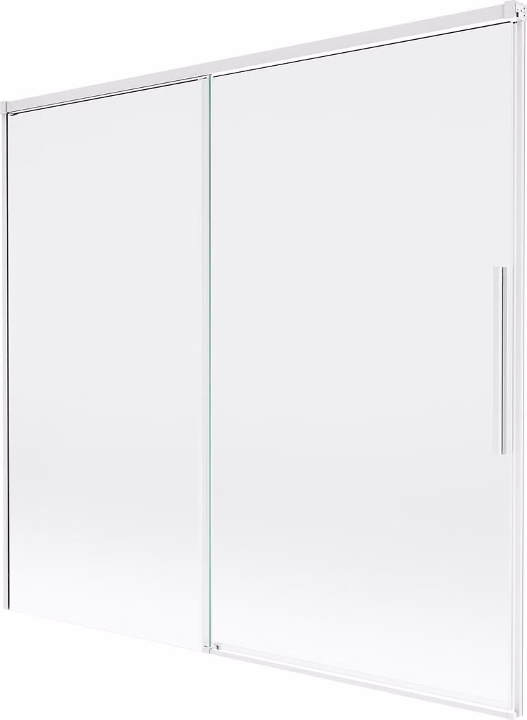 Mexen Rox paratia per vasca da bagno a 2 ante scorrevoli 170 x 150 cm, trasparente, bianco - 8C9-170-001-20-00