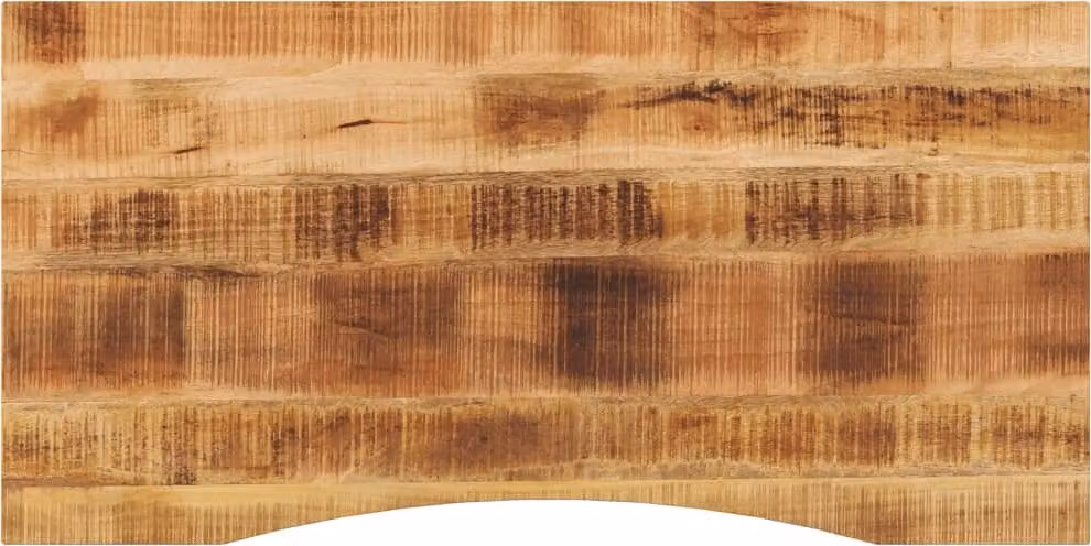 Piano di lavoro con incavo 140x60x2,5 cm in legno massiccio di mango