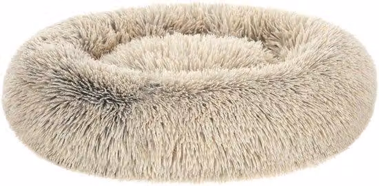 Cuccia morbida per cani, lavabile, Ø 70 cm, peluche, color kaki