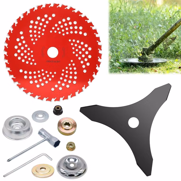 Dischi per decespugliatore, 2 pezzi, dimensioni 255/230 x 25,4 mm