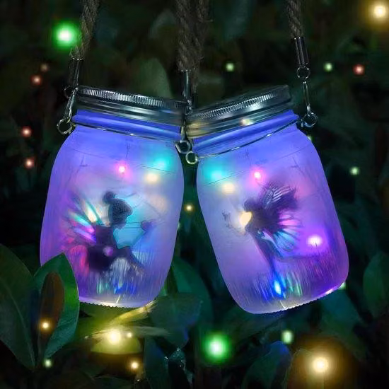 Lanterne solari a LED per l'illuminazione da giardino, impermeabili, da appendere