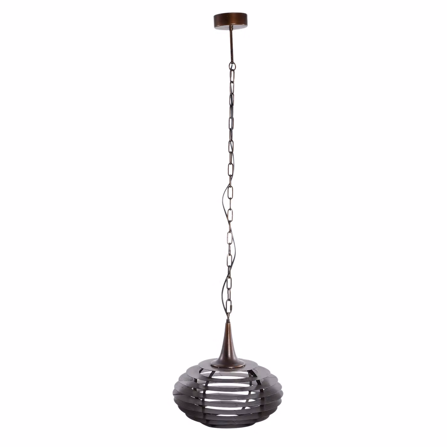 Lampada a Sospensione Ptmd Norris Metallo Color Rame 40,5 Cm