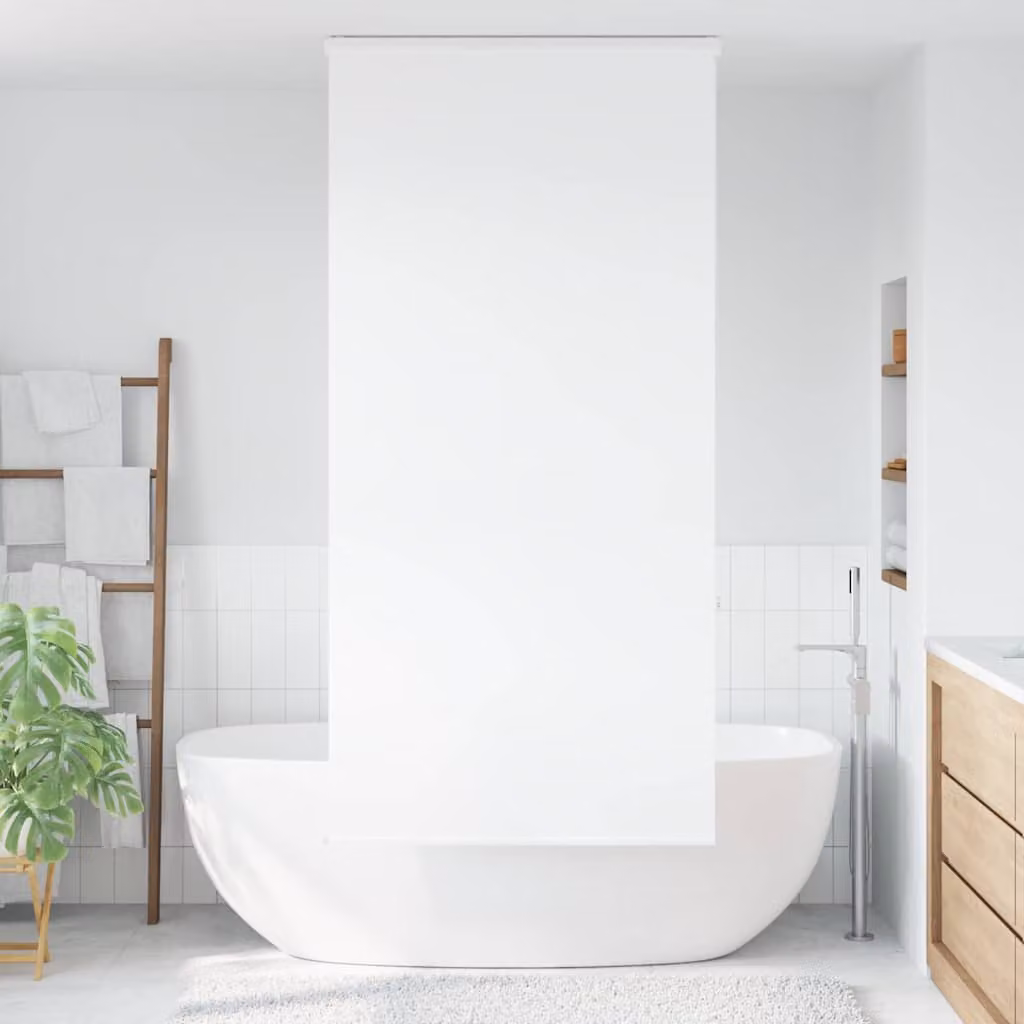 vidaXL Tenda a Rullo Doccia Cassonetto 90x240 cm Larghezza Tessuto