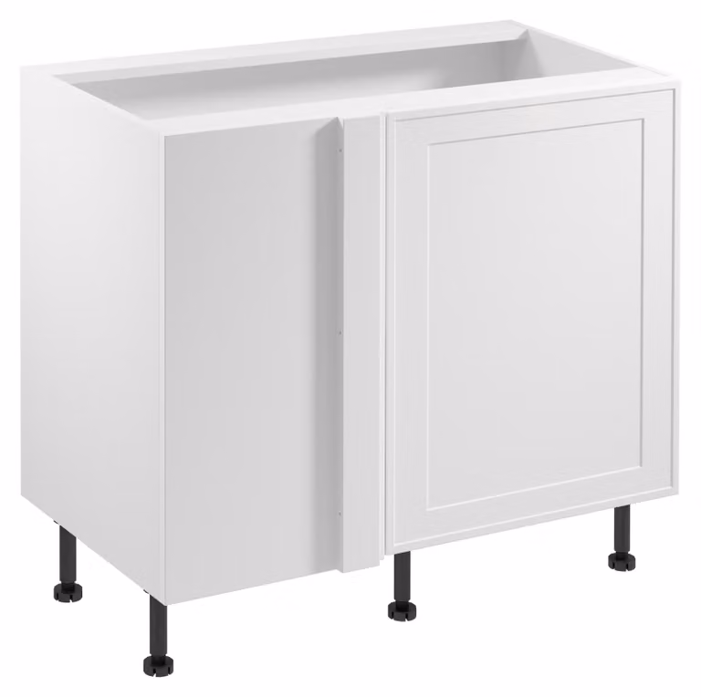 Mobile angolare allungabile SALERNO - larghezza 100 cm, bianco