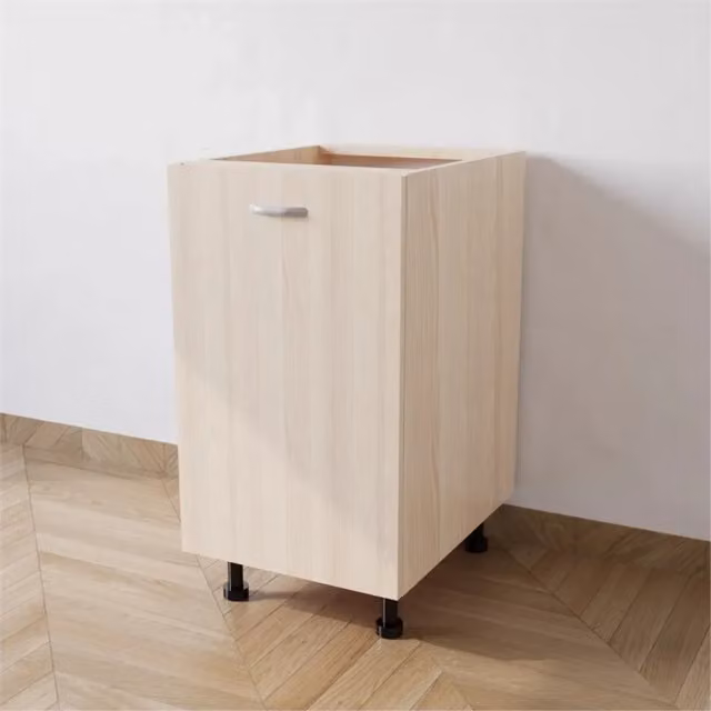 Base cucina Calandrelli con 1 anta in rovere, finitura opaca, L 45 cm, P 55,5 cm, H 72 cm