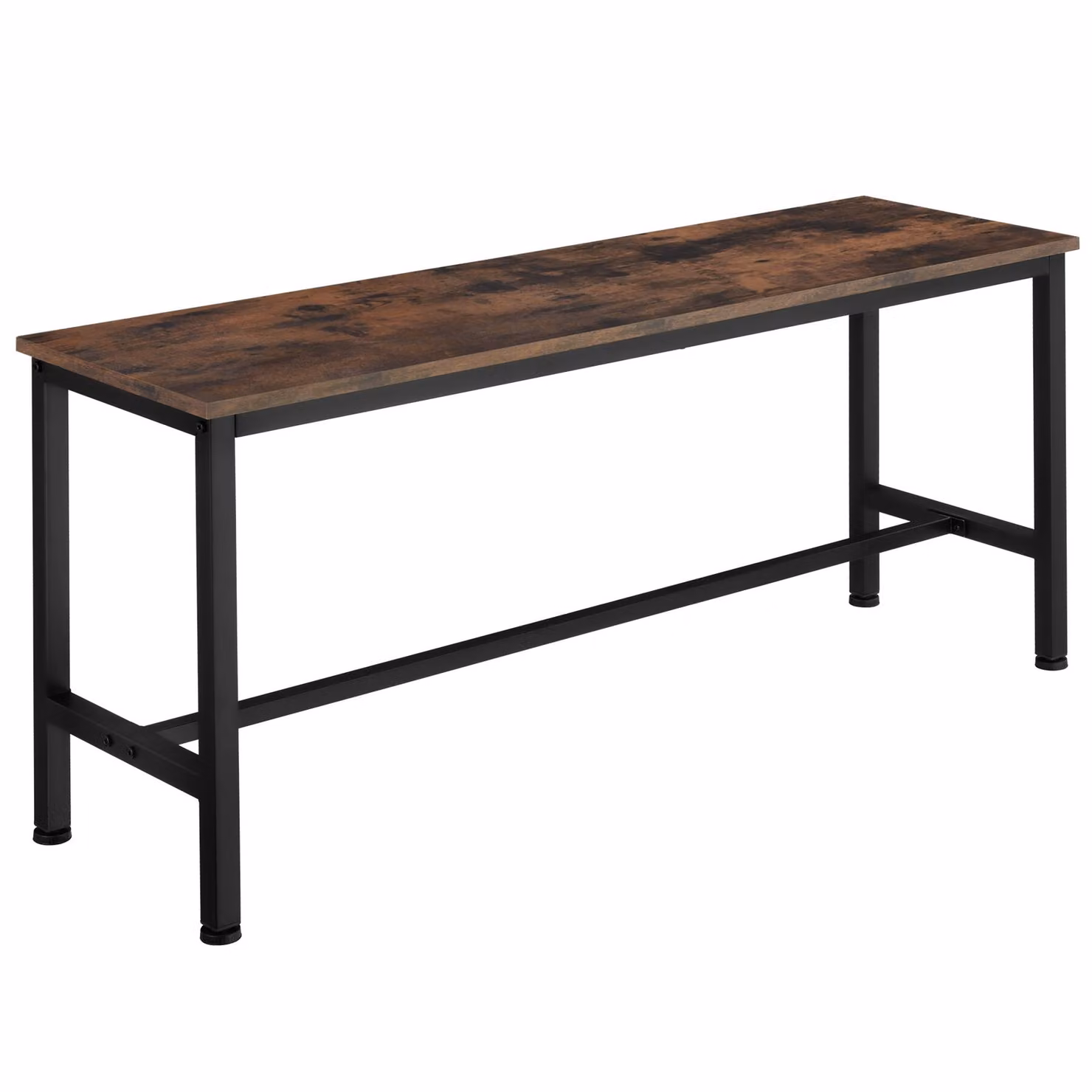 Set di 2 panchine Fairfield tectake in stile industriale, colore marrone