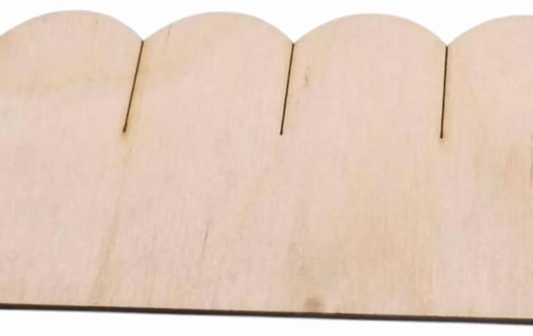 Strisce di tegole in legno a metà, modello "biberschwanz", 33 mm