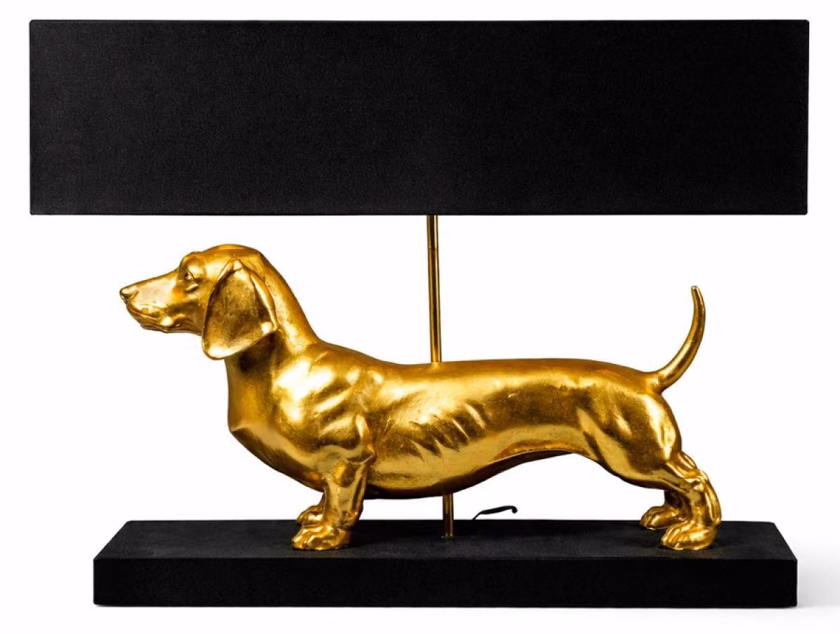 Lampada da tavolo Gold Dog 48cm