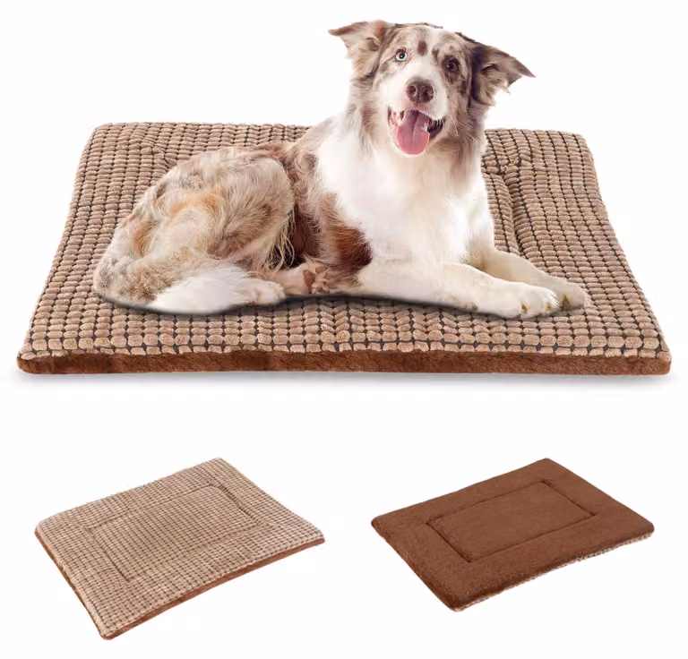 Cuccia per cani, 91 x 58 x 4 cm, ortopedica, marrone, lavabile, adatta ai cani