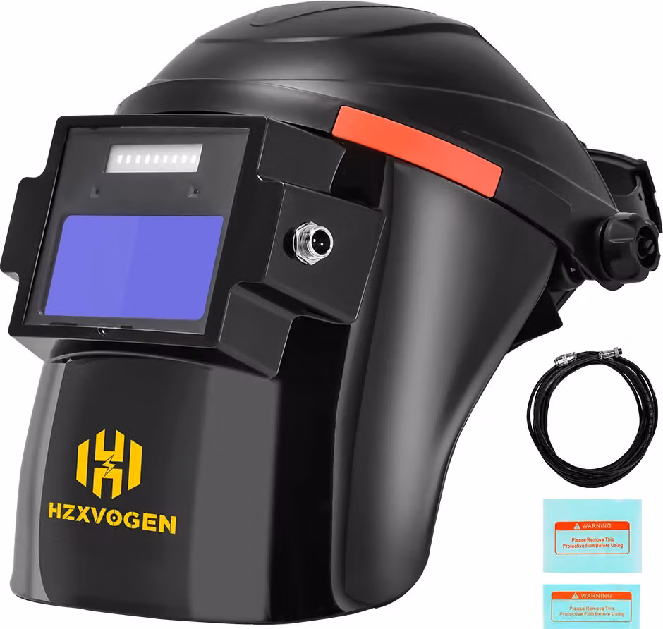 Casco da saldatura, con funzione di oscuramento automatico, ampio campo visivo, modello HB888