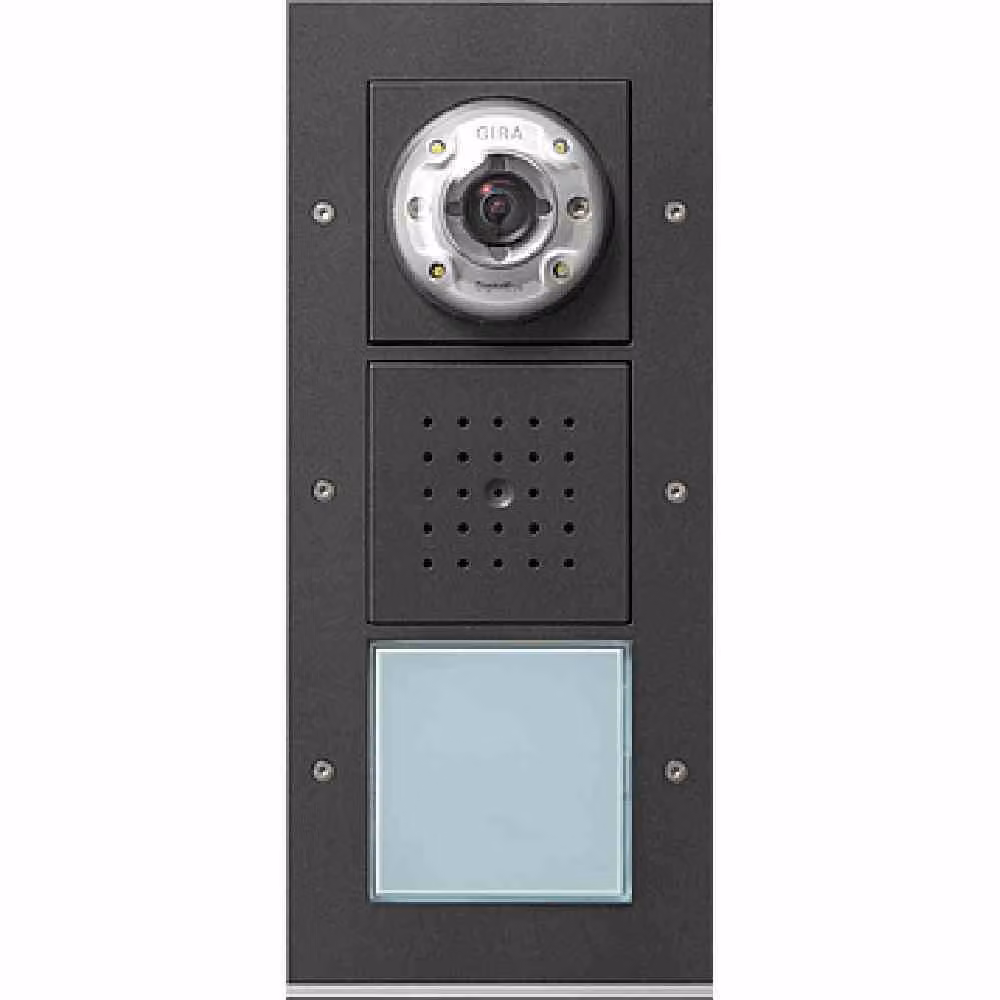 Posto esterno Gira, 1 presa, antracite 126967