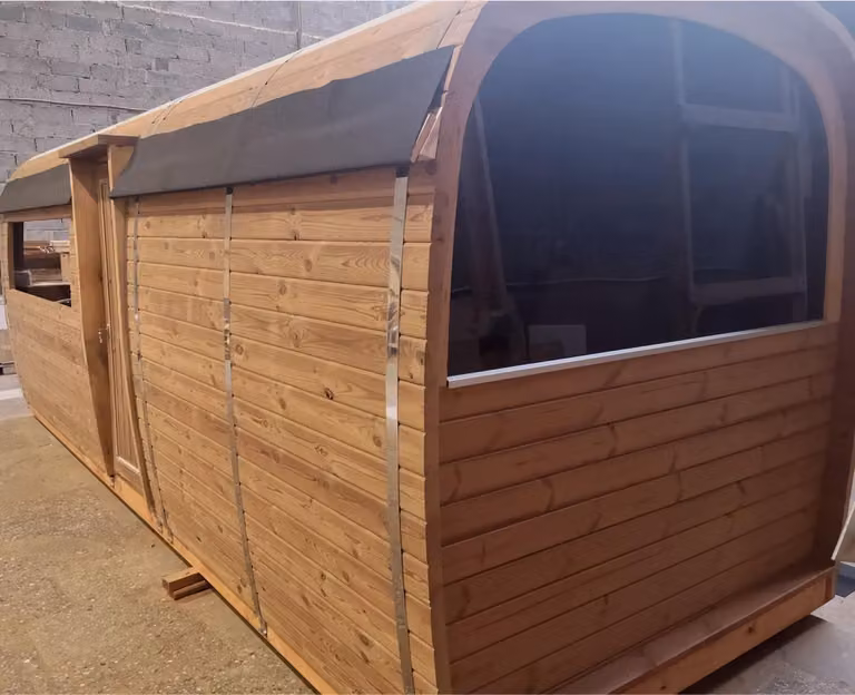 Holzsauna Außensauna Holz Kiefernholz Saunahaus Sauna Häuschen Haus