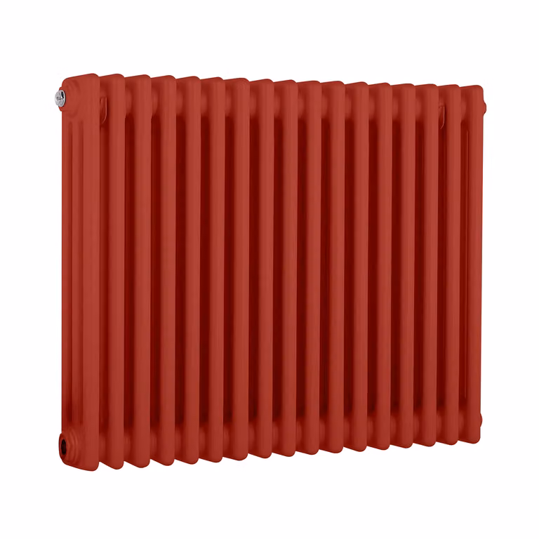 Radiatore Orizzontale a Colonne (3 Colonne) 600mm x 785mm - Rosso (Siamese Rosso) - Regent