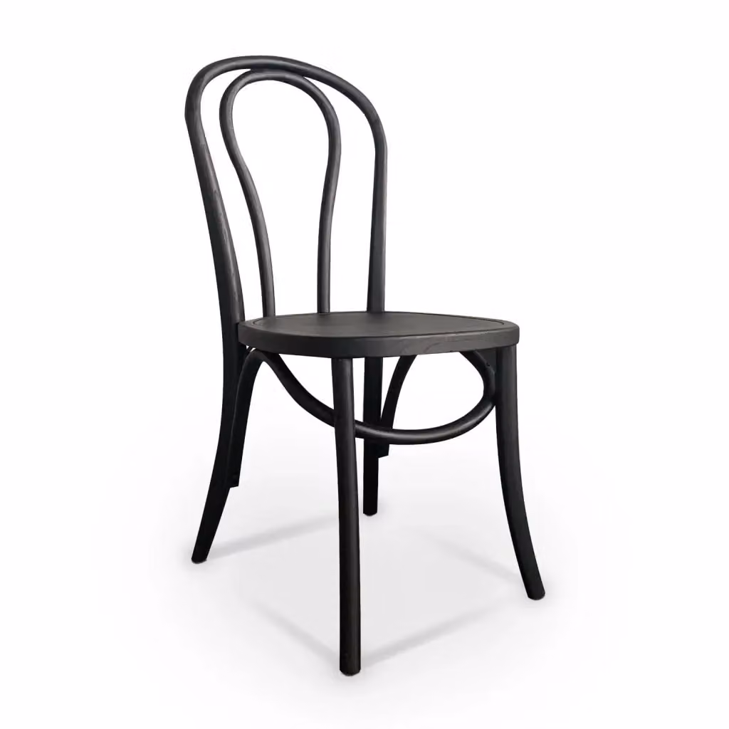 Sedia in legno di betulla nera Akira LÚZETE – 2